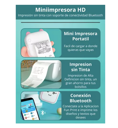 Mini Impresora Portátil Bluetooth