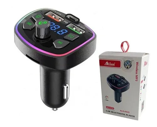 Adaptador Car Bluetooth Player Wireless Mp3 – 7 Colores